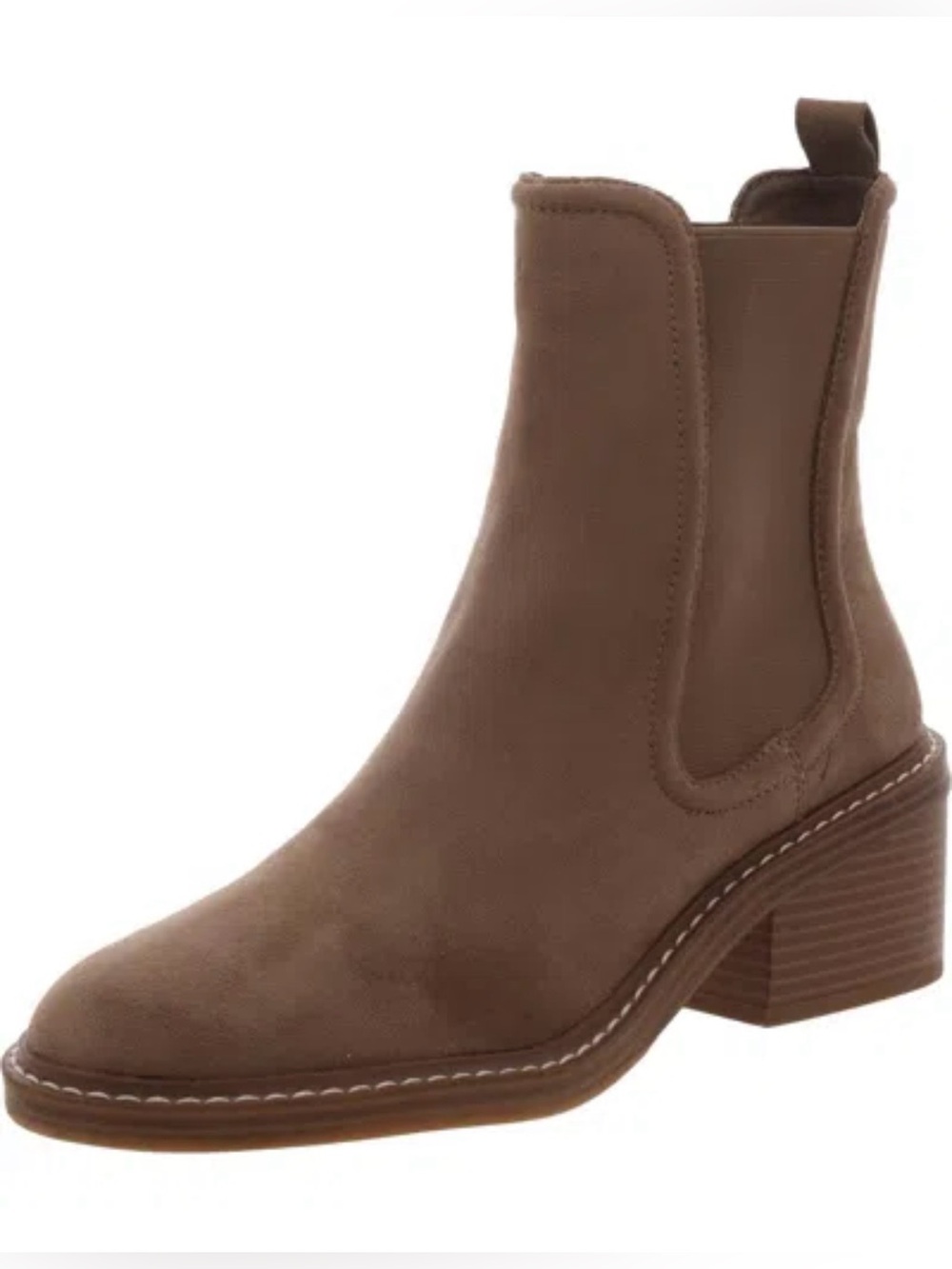 Steven New York Women’s Brown Suede Chelsea Ankle Bootie with Block Heel SZ 8.5